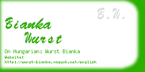 bianka wurst business card